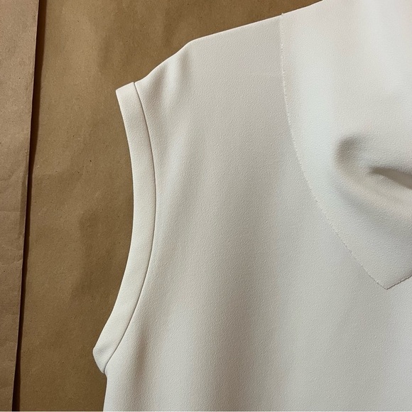 IRO Astrid High Neck Handkerchief Neck Boxy Blouse Oversized Popover Top Size 6 - Picture 7 of 13